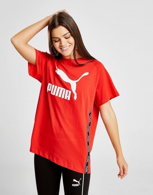Puma Tape Short Sleeve T-Shirt Punainen