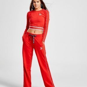 Puma Tape Wide Leg Track Pants Punainen