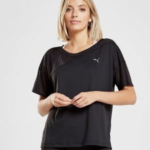 Puma Training Mesh Insert T-Shirt Musta