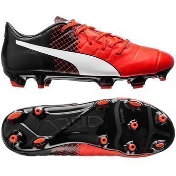 Puma evoPOWER 1.3 FG Punainen/Valkoinen/Musta Lapset