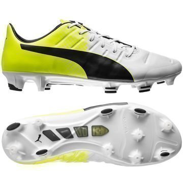 Puma evoPOWER 1.3 FG Valkoinen/Musta/Keltainen