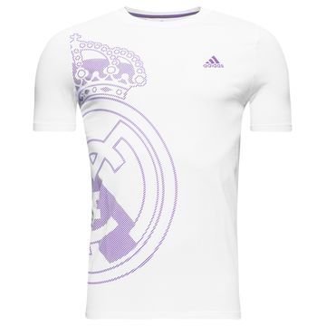 Real Madrid Logo T-paita Valkoinen/Violetti Lapset