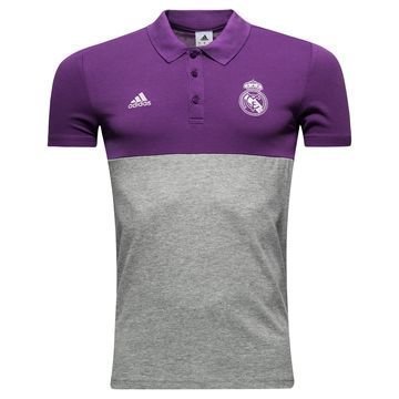 Real Madrid Pikee Violetti/Harmaa