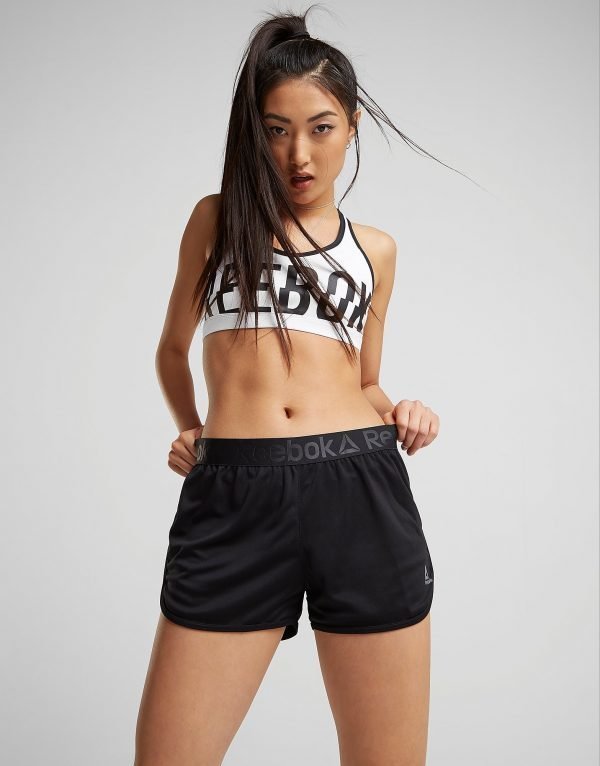 Reebok Mesh Logo Shorts Musta