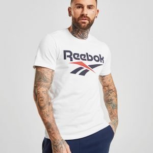 Reebok Short Sleeve Vector Logo T-Paita Valkoinen