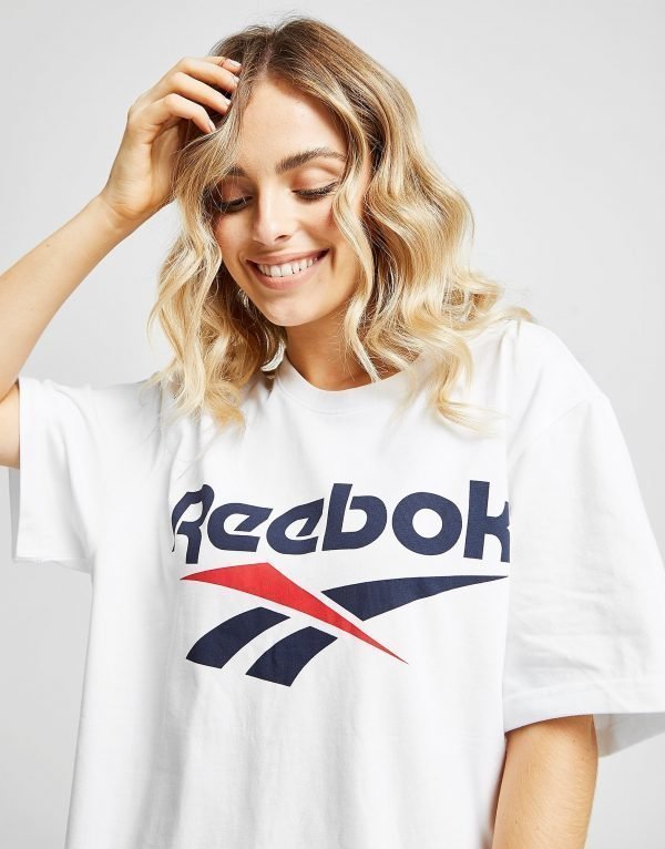 Reebok Vector Logo T-Shirt Valkoinen