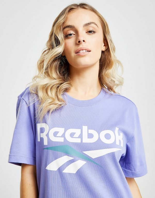 Reebok Vector Logo T-Shirt Violetti