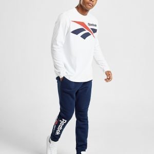 Reebok Vector Long Sleeve T-Paita Valkoinen