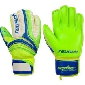 Reusch Maalivahdin Hanskat Serathor Prime S1 Finger Support Sininen/Vihreä Lapset