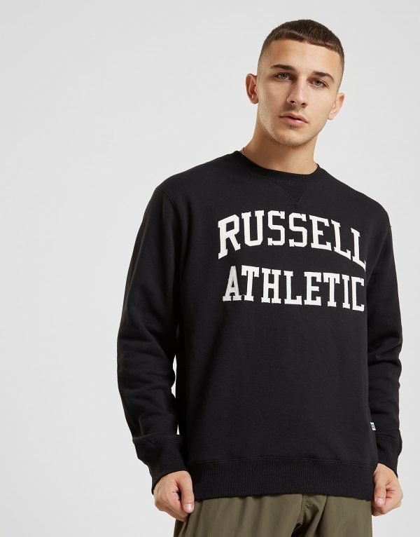 Russell Athletic Arch Logo Crew Verryttelypaita Musta