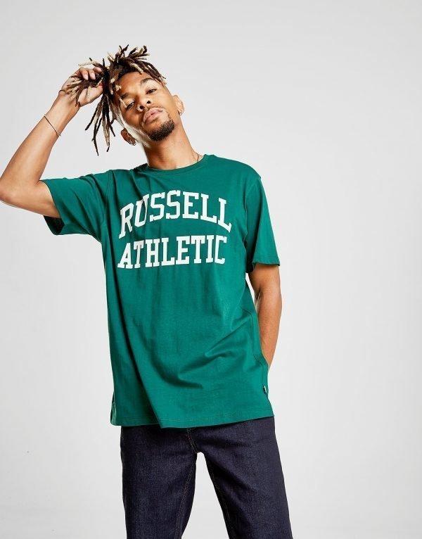 Russell Athletic Arch Logo Short Sleeve T-Paita Vihreä