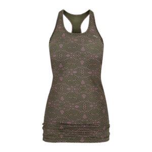 Röhnisch Long Racerback AOP kale print Large