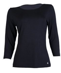 Scoop Top 3/4- bambupaita Black