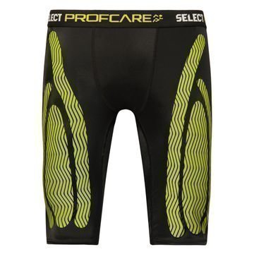 Select Profcare Compression Shorts Musta/Neon/Volt