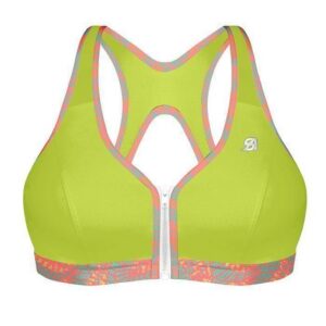 Shock Absorber Active Zipped Plunge Bra Lime 70B