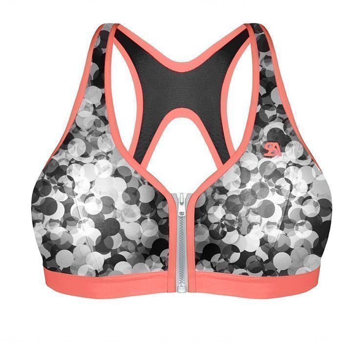 Shock Absorber Active Zipped Plunge Bra Print Bubble 70D