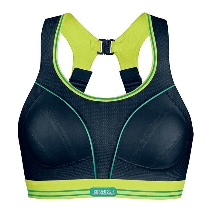 Shock Absorber Ultimate Run Bra Black/Lime 70B