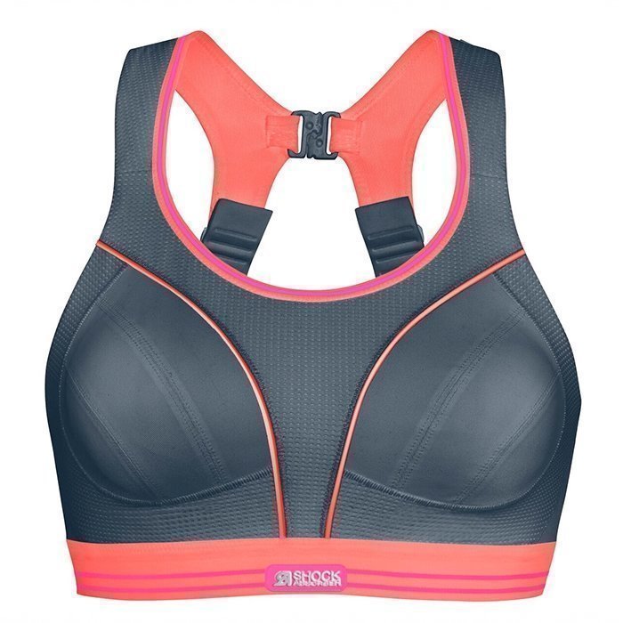 Shock Absorber Ultimate Run Bra Grey/Coral 65D