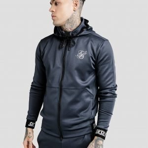 Siksilk Agility Zip Through Hoodie Sininen