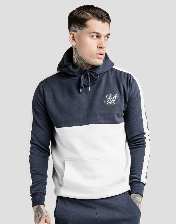 Siksilk Colour Block Overhead Hoodie Harmaa