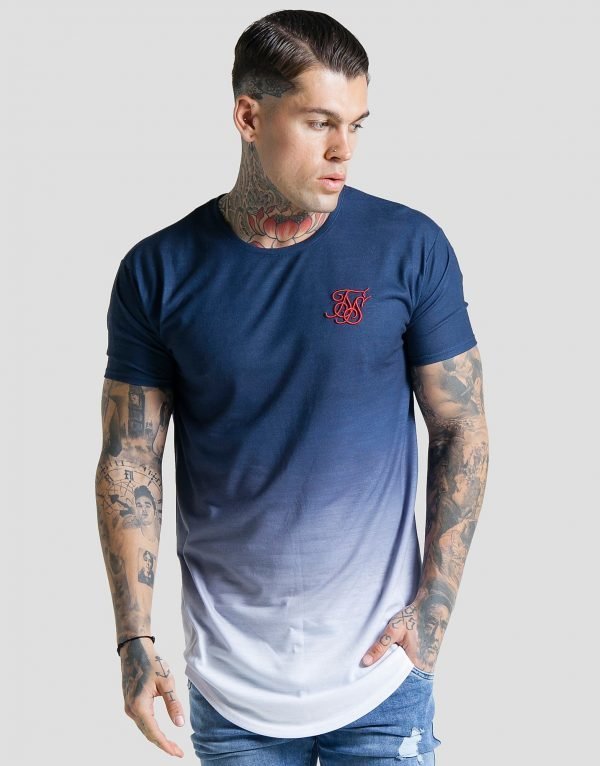 Siksilk Fade T-Shirt Laivastonsininen