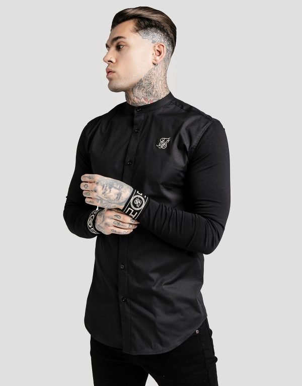 Siksilk Long Sleeve Cartel Paita Musta