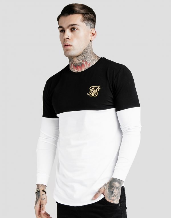 Siksilk Long Sleeve T-Paita Valkoinen