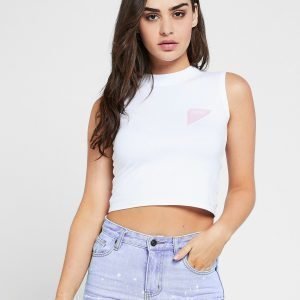 Siksilk Miami Crop Tank Top Valkoinen