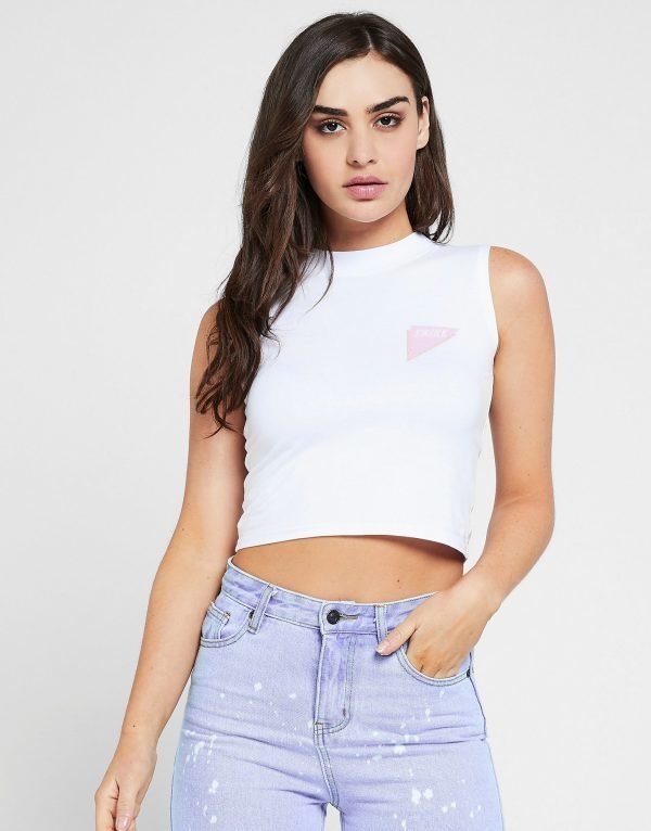 Siksilk Miami Crop Tank Top Valkoinen