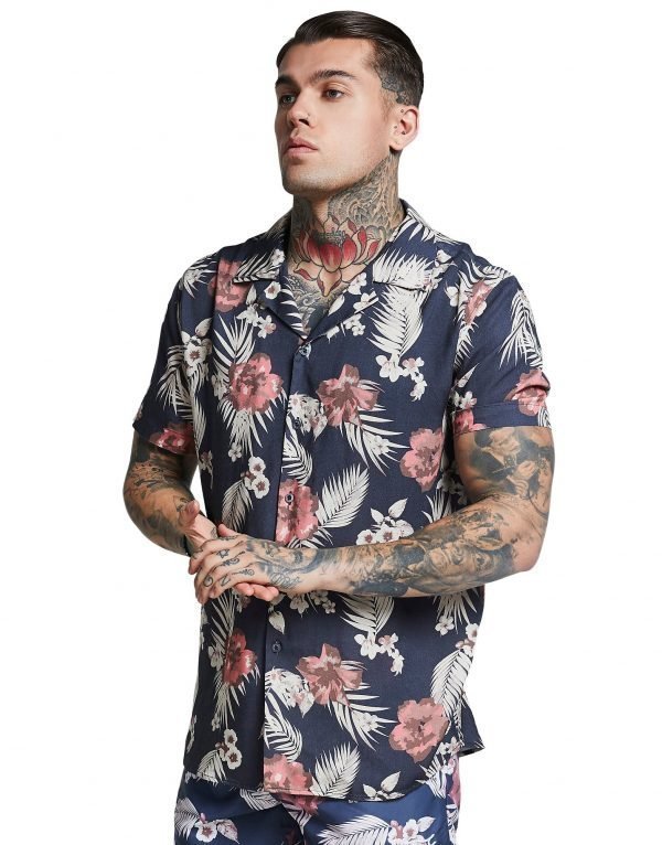 Siksilk Resort Shirt Sininen