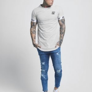 Siksilk Short Sleeve Raglan Tech T-Shirt Harmaa