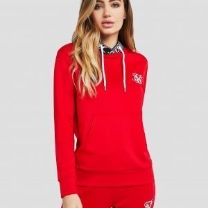 Siksilk Tape Poly Overhead Hoodie Punainen