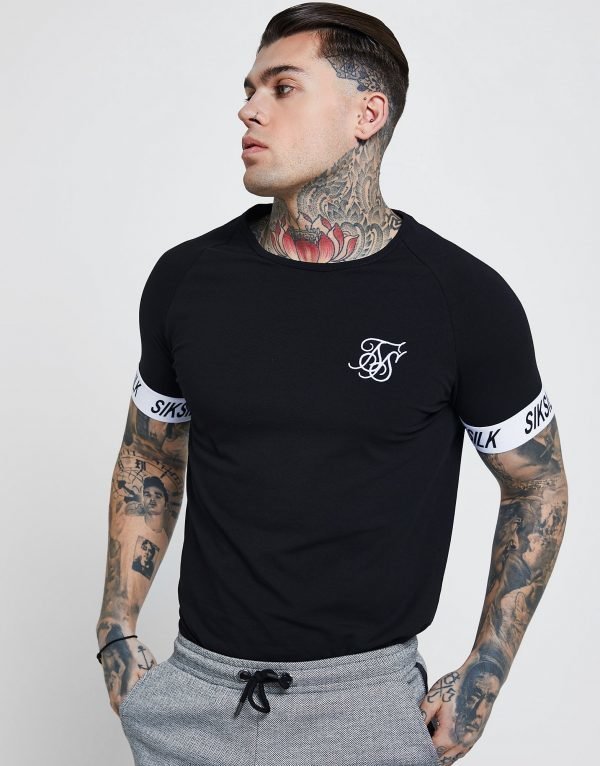 Siksilk Tape T-Paita Musta