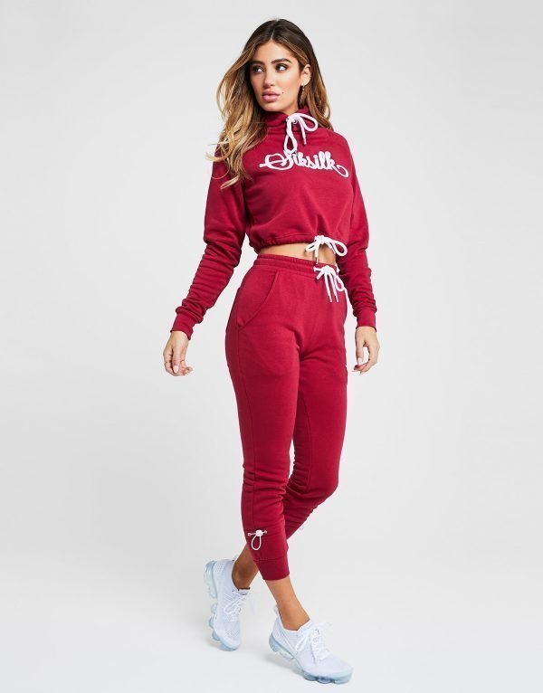 Siksilk Toggle Fleece Track Pants Punainen