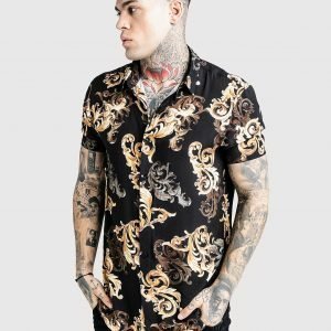 Siksilk X Dani Alves Resort Shirt Musta