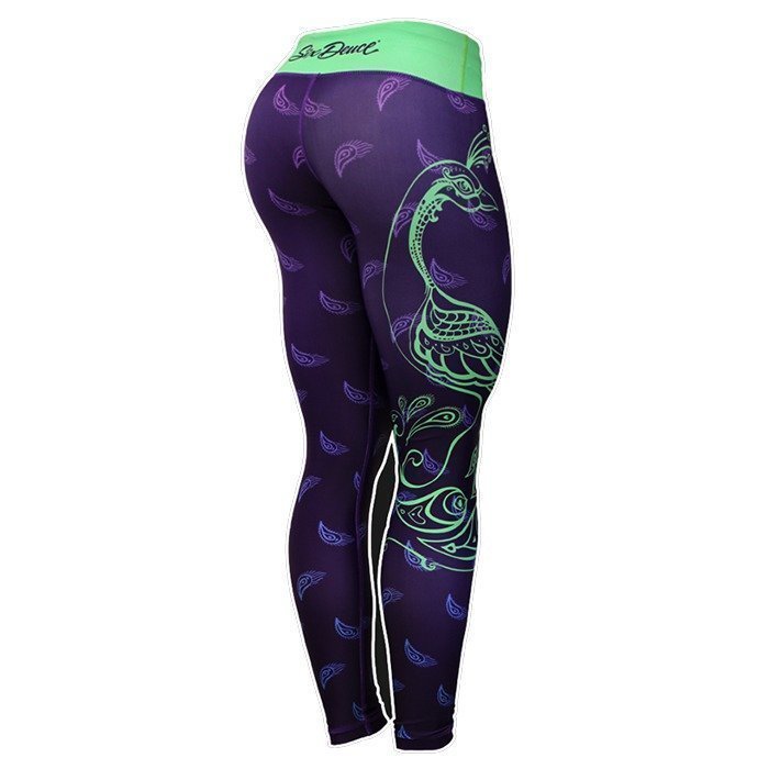 Six Deuce Peacock Fitness Leggings purple L