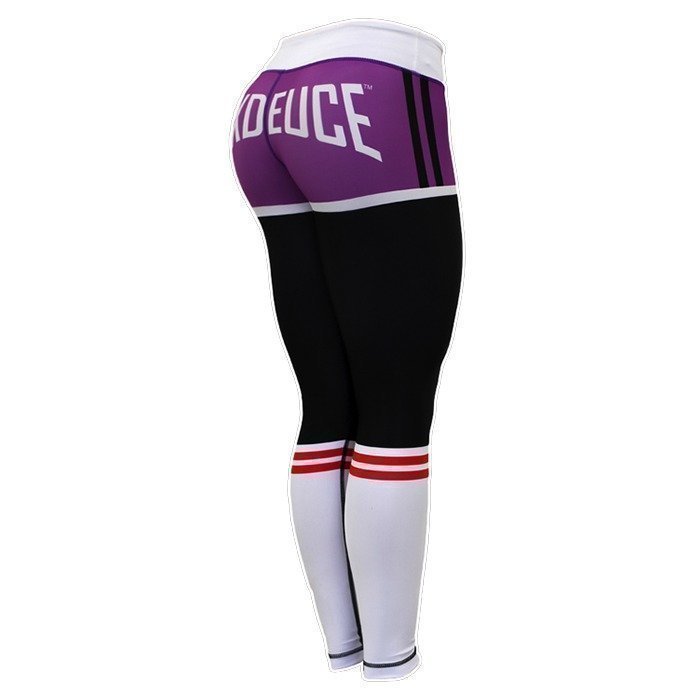 Six Deuce X-Fit Tres Fitness Leggings black/purple/white L