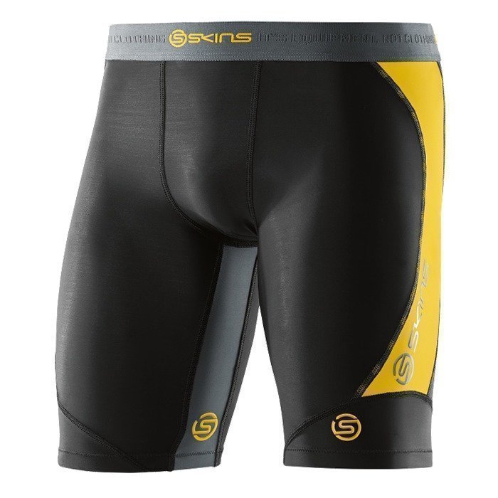 Skins DNAmic Men 1/2 Tights Black/Citron L