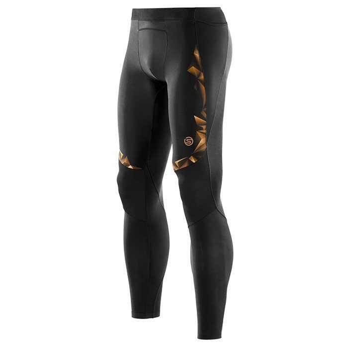 Skins SKINS Men's Gold Long Tights A400 black/gold S