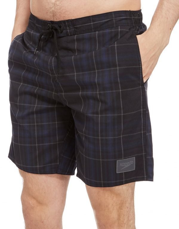 Speedo Check Leisure 18" Swim Shorts Harmaa