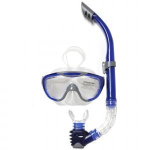 Speedo Glide Mask And Snorkel Set Harmaa