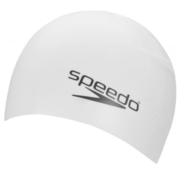 Speedo Plain Moulded Swim Cap Valkoinen