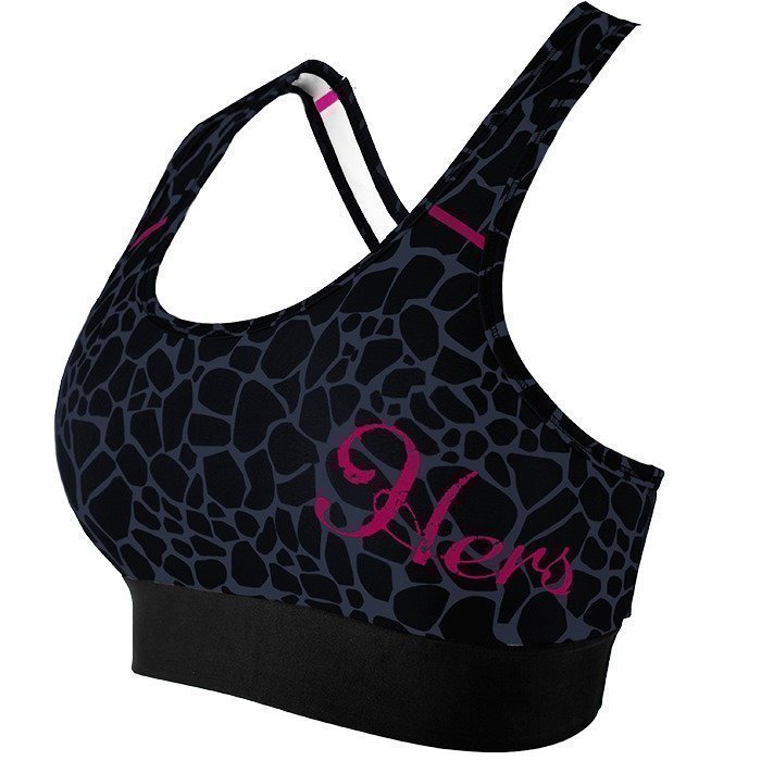 Star Nutrition Hers Sports Bra Giraffe Black/Grey L