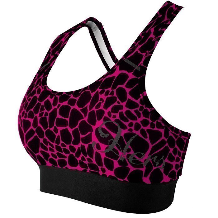 Star Nutrition Hers Sports Bra Giraffe Black/Pink XL