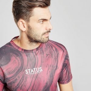 Status Marble Fade T-Shirt Punainen