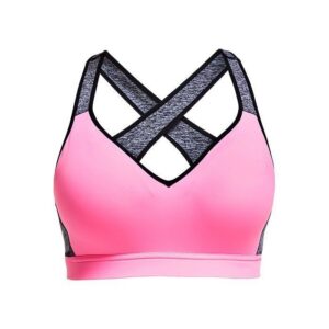 Stay In Place Cross Back Bra Bright Rose XL