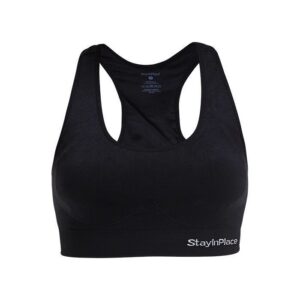 Stay In Place Rib Seamless Bra black