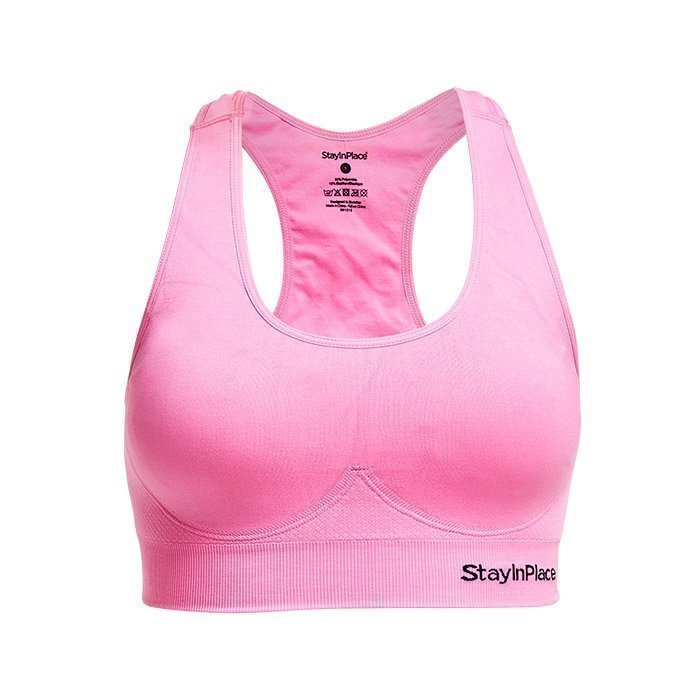 Stay In Place Rib Seamless Bra bright rose L