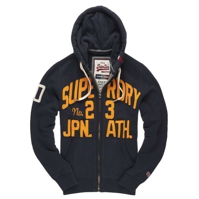 Superdry Core Applique Zip Hood Eclipse Navy S