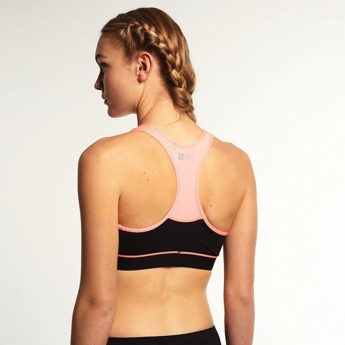 Superdry Gym Panelled Sports Bra Black/Fluro